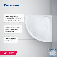 Акриловая ванна Aquanet Malta New 150x150 с каркасом