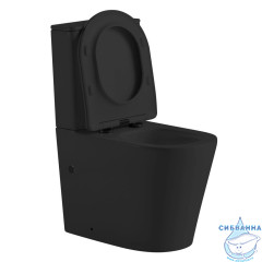 Унитаз напольный Abber Bequem AC1112TMB  с бачком и сиденьем Soft Close (микролифт)