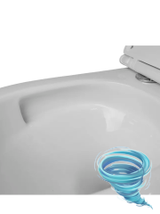 Унитаз подвесной безободковый Azario Grado AZ-0046-UQ3  с сиденьем быстросъемным Soft Close (микролифт)