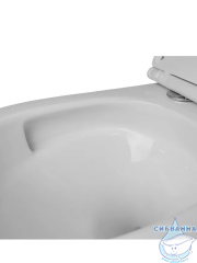 Унитаз подвесной безободковый Azario Grado AZ-001-UQ3 с сиденьем быстросъемным Soft Close (микролифт)
