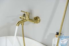 Смеситель для ванны Aquatek Европа AQ1349BG (золото шлифованное)