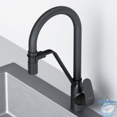 Смеситель для кухни AM.PM Like F8007822 (черный матовый)