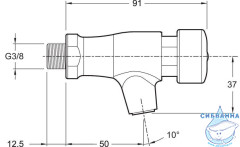 Смывной механизм для писсуара JACOB DELAFON E72281-CP