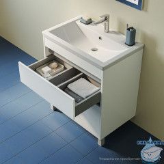 Тумба напольная, 70 см, белый, Zodiac X, IDDIS, ZDX70WFi95 подходит умыв. 4077000i28