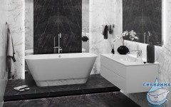 Ванна из литьевого мрамора Esse Corfu 159x64