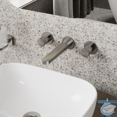 Встраиваемый смеситель для раковины Wasserkraft Tauber 6445 (никель)