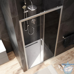 Дверь в нишу AM.PM Gem W90G-100-1-195MG 100 см профиль хром, стекло тонированное