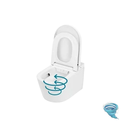 Инсталляция TECEspring Smart L с кнопкой смыва в комплекте с унитазом-биде TECEspring c сиденьем Soft close (микролифт) S955797