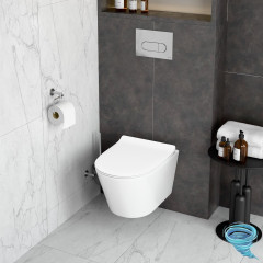 Унитаз подвесной со смывом торнадо VitrA M50 8302B003-6404 с сиденьем Soft Close (микролифт)