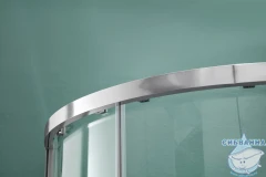 Душевое ограждение Aquatek AQ ARI RO 10020CH 100x100 профиль хром, стекло прозрачное (без поддона)