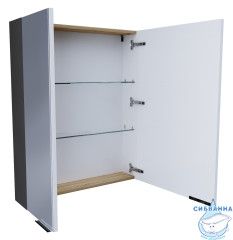 Зеркальный шкаф 1Marka Gaula 60 2д.Black