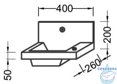 Раковина 40 см Jacob Delafon Pop laminar EB406-00