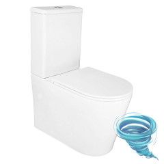 Унитаз напольный со смывом торнадо Azario Conto с бачком и сиденьем Soft Close (микролифт) AZ-T005BR