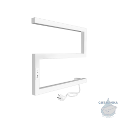 Полотенцесушитель электрический Indigo Sparta (с таймером) 50х40 белый матовый (с возможностью скрытого подключения, подключение R)