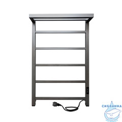 Полотенцесушитель электрический Indigo Forma П5 (с таймером) 50х80 графит  (с возможностью скрытого подключения, подключение R/L)