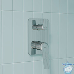 Встраиваемая система с тропическим, ручным душем и изливом, глянцевый хром, Parker, IDDIS, PARSB03i68 душем, глянцевый хром, Parker, IDDIS, PARSB03i68