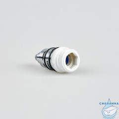 Дивертор для смесителя, латунь, h=54 мм, M24x1,5, вытяжной, белый, IDDIS, 997B0254SM-W