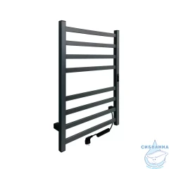 Полотенцесушитель электрический Indigo Oktava Slim (с таймером) 50х80 оружейная сталь (с возможностью скрытого подключения, подключение R/L)