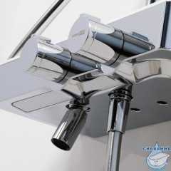 Душевая система Wasserkraft 300 1 режим A113.116.155.CH Thermo (хром/белый)