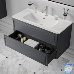 Тумба подвесная, 100 см, темно-серый, Oxford Neo, IDDIS, OXN10D0i95 подходит умыв. 0101000i28