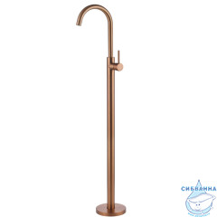 Смеситель ABBER Wasser Kreis AF8141MRG напольный для раковины, розовое золото матовое