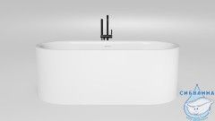 Ванна из искусственного камня Salini Perla 170x80 (материал sapirit, белый глянцевый)