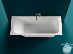 Ванна из искусственного камня Salini Orlando 170x80 (материал sapirit, белый глянцевый)