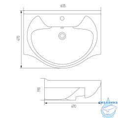 Мебельная раковина Акватон Байкал 60