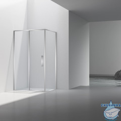 Душевое ограждение Vincea Slim 120x90 профиль хром, стекло прозрачное VSR-4SLP9012CL