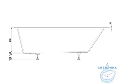 Ванна из искусственного камня Bas Марбея 150x70