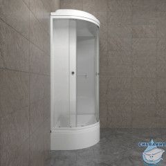 Душевая кабина Тритон Коралл R 120х80 В профиль белый, стело лайт Щ0000068948