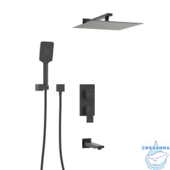 Душевая система Wasserkraft 300 1 режим A172071 (черный матовый)