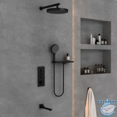 Душевая система Vincea 300 1 режим VSFW-433TI2RMB (черный матовый)