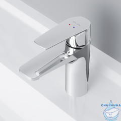 Смеситель для раковины AM.PM Gem F90A02100  (без донного клапана) (хром)
