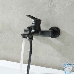 Смеситель для ванны Aquatek Ника AQ1840MB (черный матовый)
