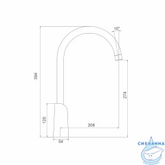 Смеситель для кухни Gappo G4003-8 (хром/белый)