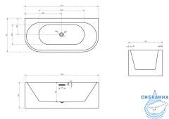 Акриловая ванна Abber AB9310 170x78