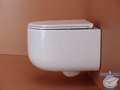 Унитаз подвесной безободковый Ceramicanova Ulma Rimless CN4006 с сиденьем быстросъемным Soft Close (микролифт)