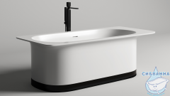  Ванна из искусственного камня Salini Нинфея 180x82 (материал S-Stone, белый матовый)