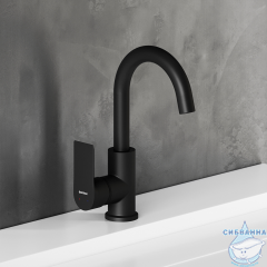 Смеситель для раковины Damixa Apollo 470220300 (черный матовый)