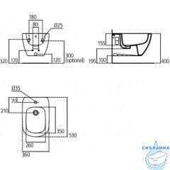 Биде подвесное Ideal Standard Tesi T457001 (без сиденья)