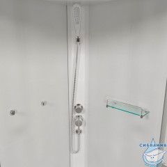 Душевая кабина Тритон Лайт 90х90 Б профиль белый, стело лайт Щ0000061838