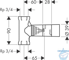 Скрытая часть Hansgrohe 15970180
