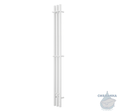 Полотенцесушитель электрический Terminus Tres 16х160 круглая (с возможностью скрытого подключения) (белый матовый)