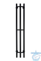 Полотенцесушитель электрический Grois Trio GR-138 R 19×120 (черный матовый)