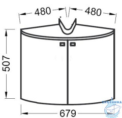 Тумба под раковину Jacob Delafon Odeon Up 70 EB864-G1C белый