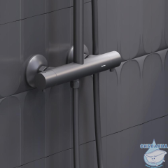 Душевая система Damixa Jupiter 977800300 (черный матовый)