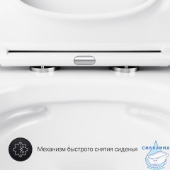 Унитаз подвесной AM.PM Gem C901701SC с сиденьем Soft Close (микролифт)