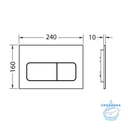 Кнопка смыва Calypso Beta CS7C  (хром глянцевый)