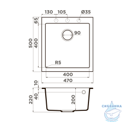 Кухонная мойка Omoikiri Bosen 47 PL платина